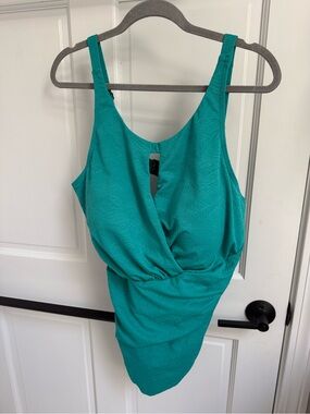 Ulla Popken Teal One-Piece Swimsuit